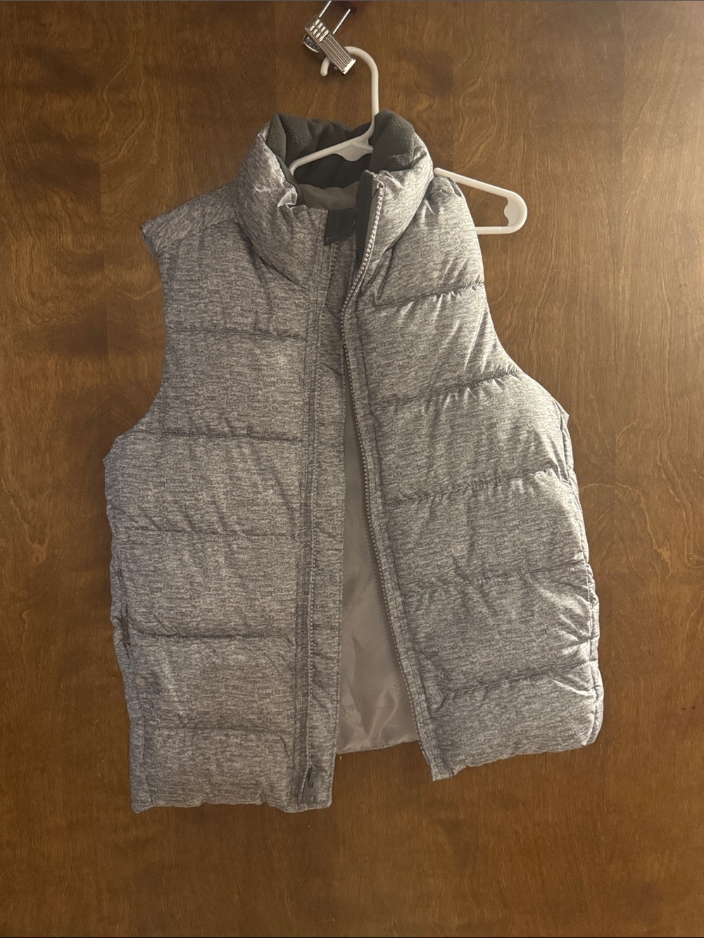 GAP Kids Heather Gray Quilted Vest